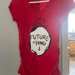 Universal Red Tee with Fun Graphic